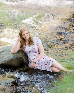 Bald River Falls Senior Portrait Cleveland Athens Tennessee Photography